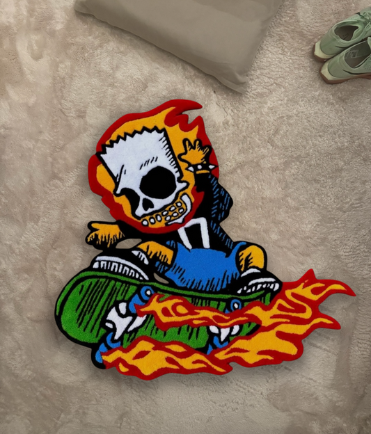 Bart Skull Skate Rug