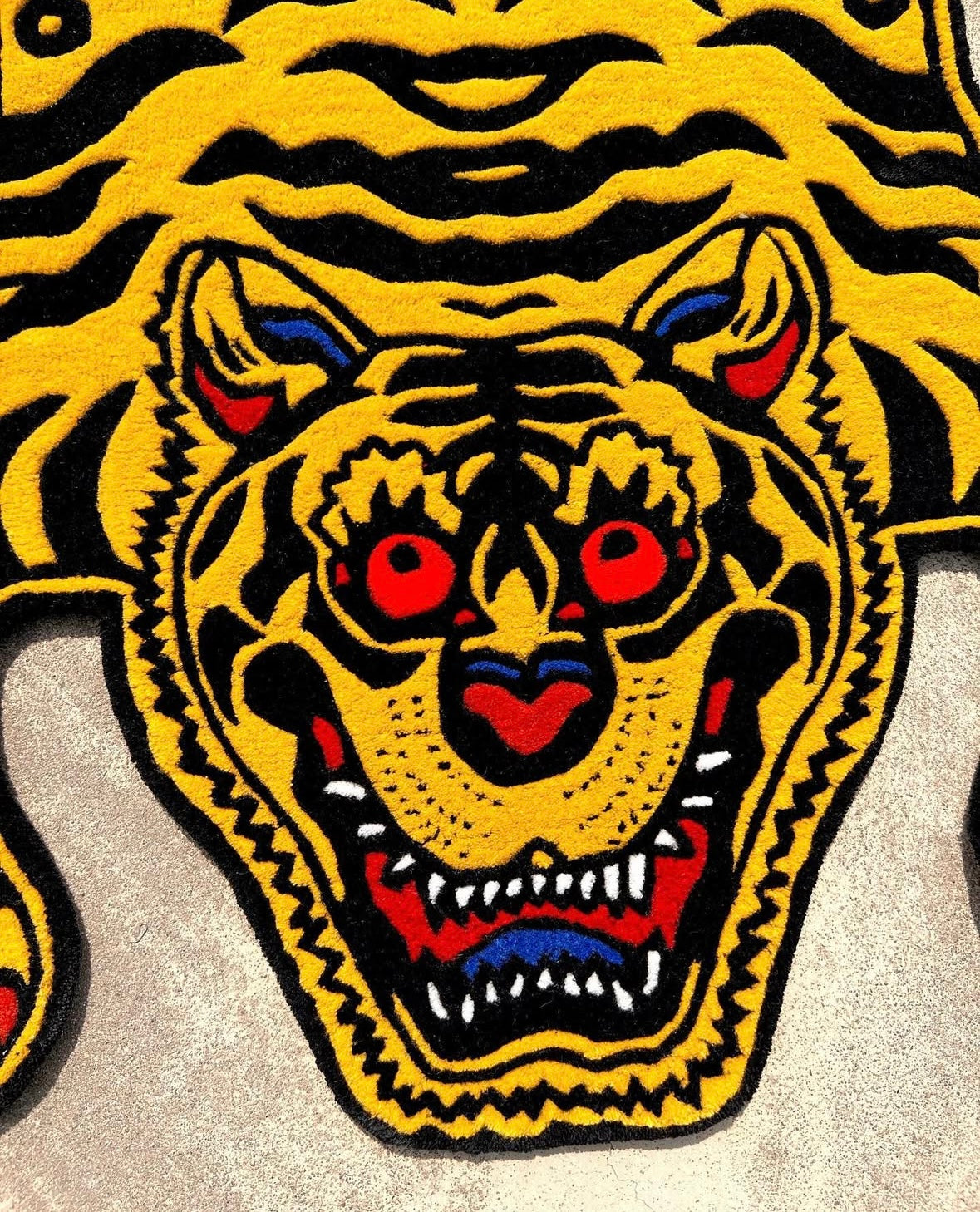 rug tufted thai handmade tiger