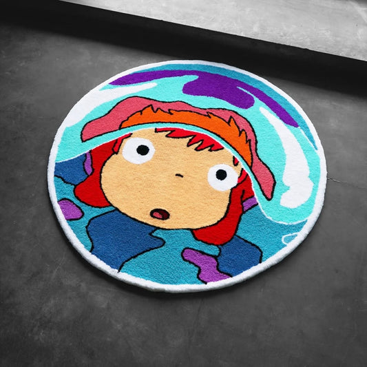 tapis ponyo tufting fait main