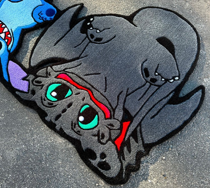 Magic Duo Stitch & Toothless Rug
