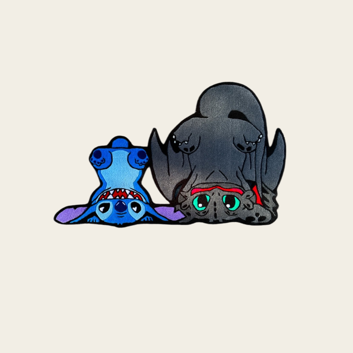Toothless Throw Rugs Magic Duo Stitch & Toothless Rug – Tufthappy