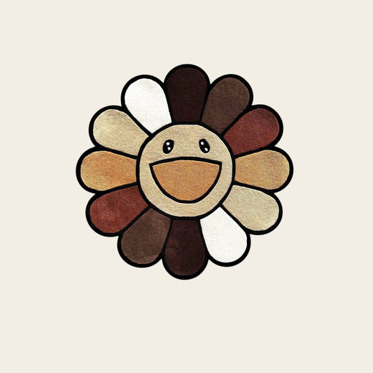Murakami Brown Flower Rug