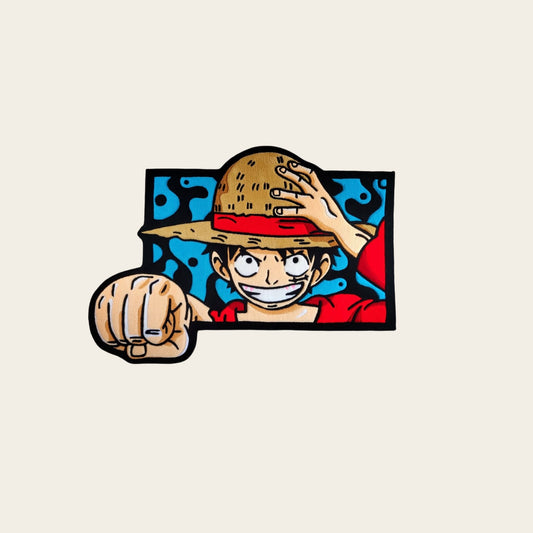 tufted luffy punch rug one piece 